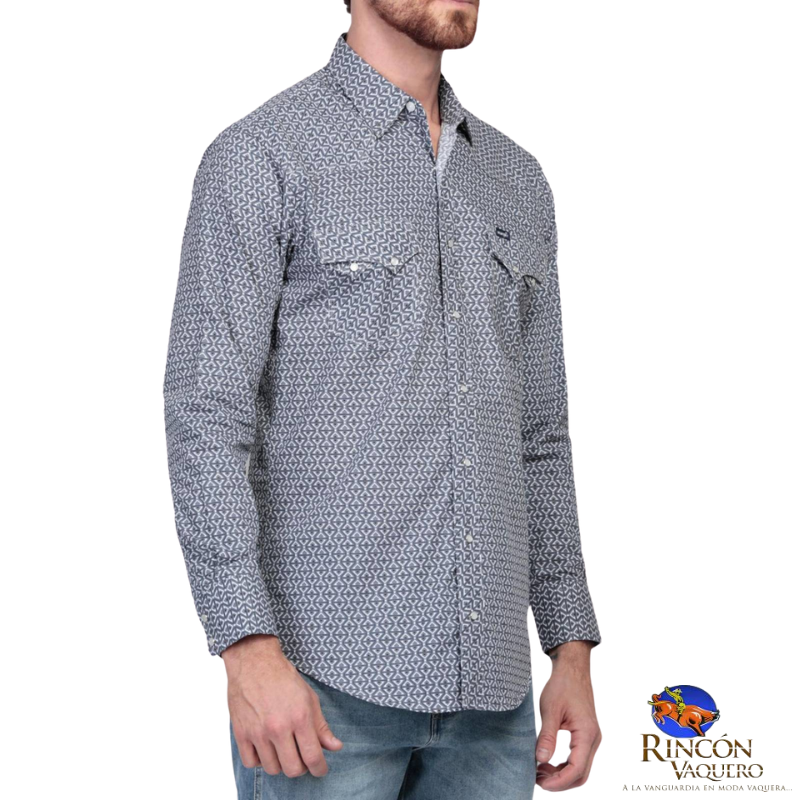 Camisa vaquera Wrangler caballero regular manga larga 725