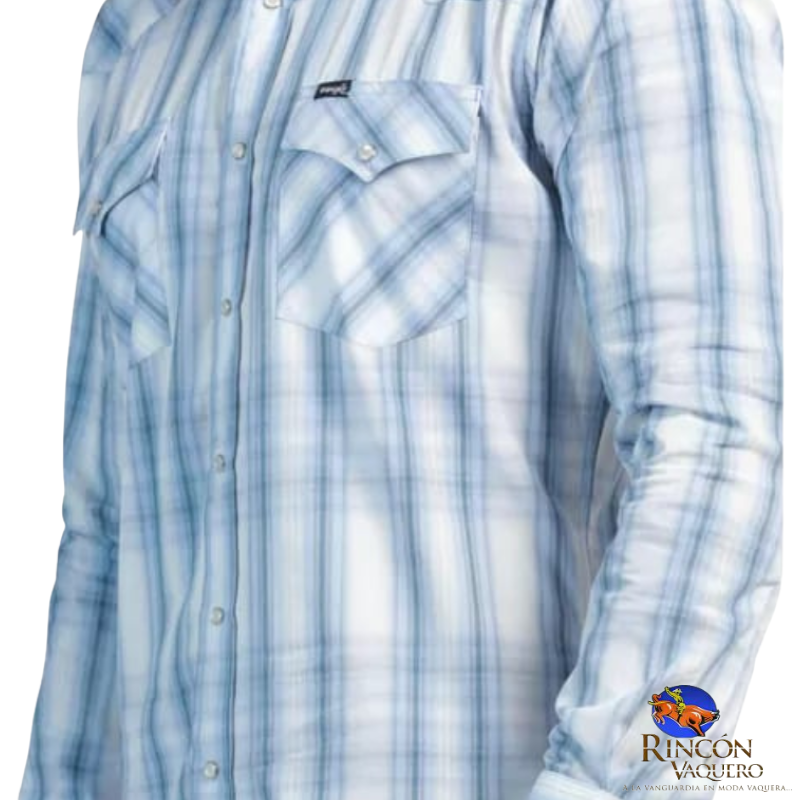 Camisa vaquera Wrangler caballero regular manga larga 593