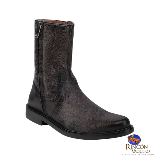 Bota de vestir en piel genuina de venado para caballero