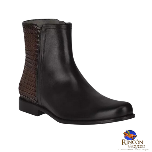 Bota formal para caballero en piel genuina