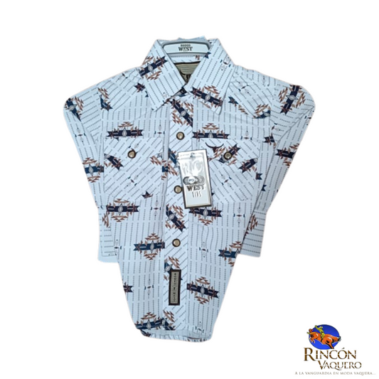 Camisa vaquera Rodeo West para niño