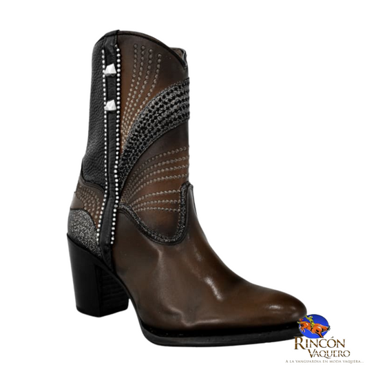Botin para dama en piel genuina