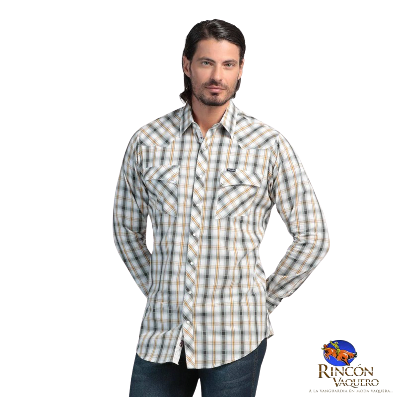 Camisa Vaquera Wrangler caballero 20 Extreme Slim Manga Larga 897