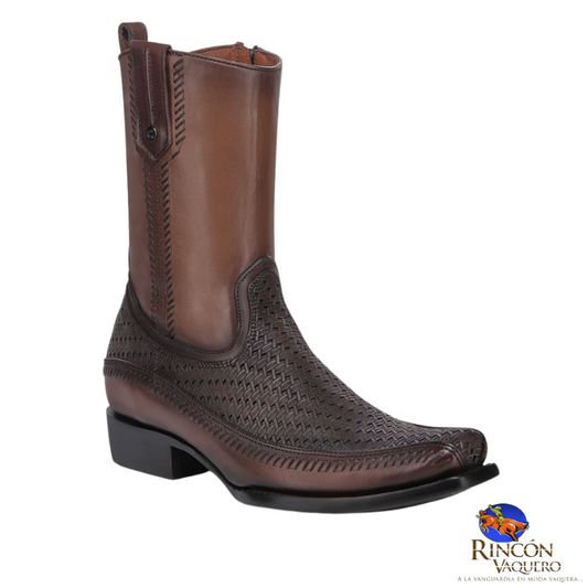 Bota casual en piel genuina para caballero