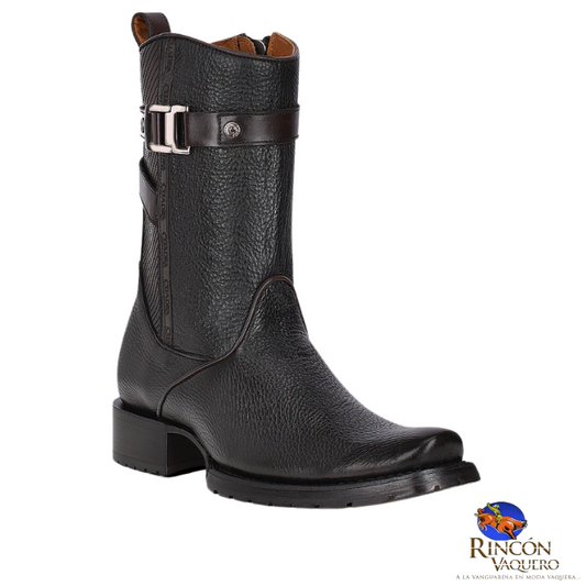 Bota urbana en piel genuina para caballero