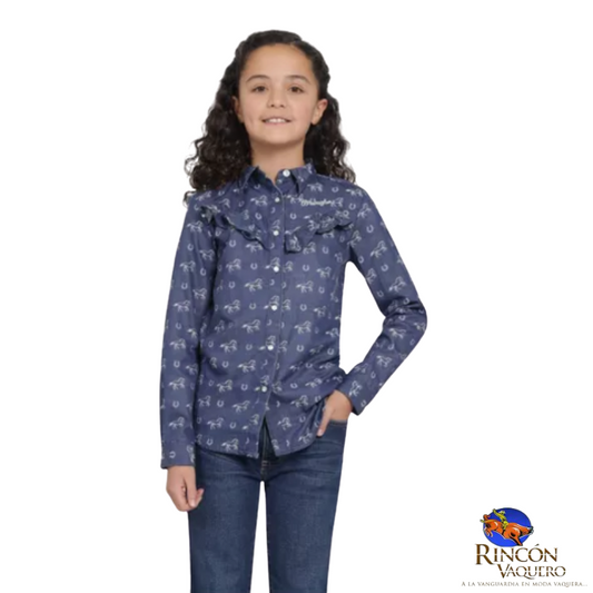 Camisa vaquera Wrangler para niña