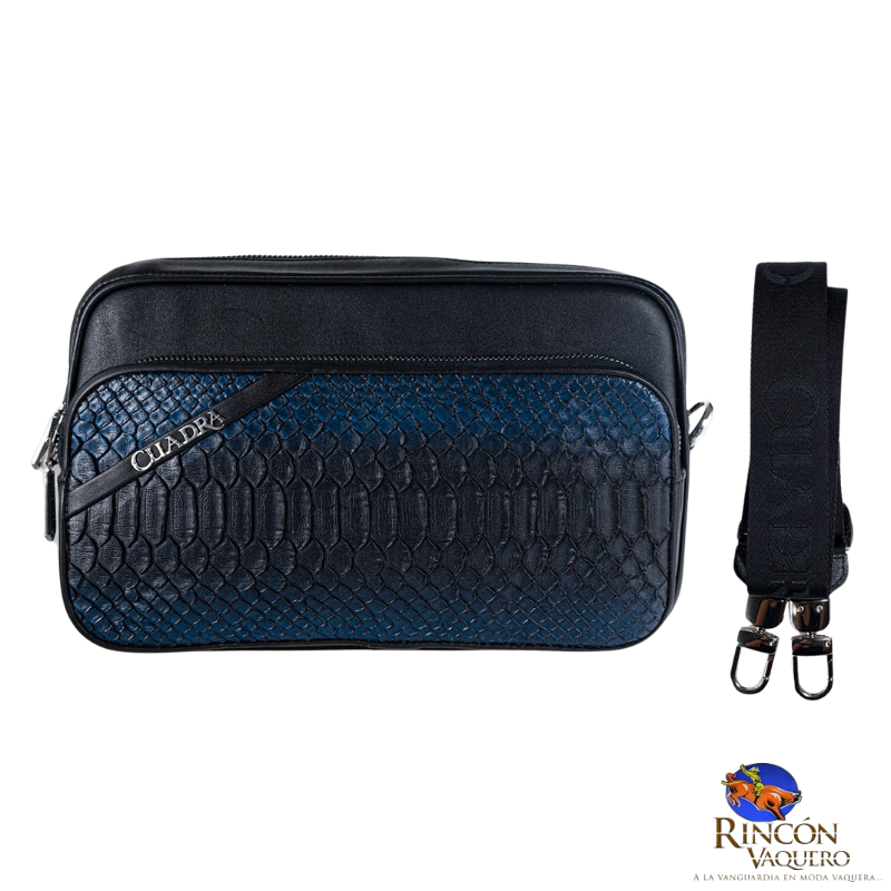 Bolsa Cuadra Piel Genuina de Pitón