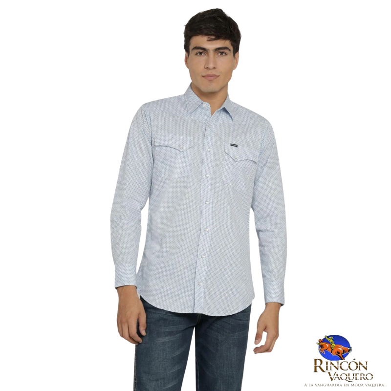 Camisa Vaquera Wrangler caballero 20 Extreme Slim Manga Larga 817