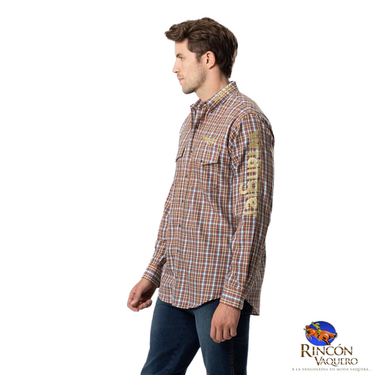 Camisa vaquera Wrangler caballero regular manga larga 766