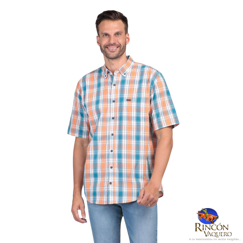 Camisa para caballero en manga corta