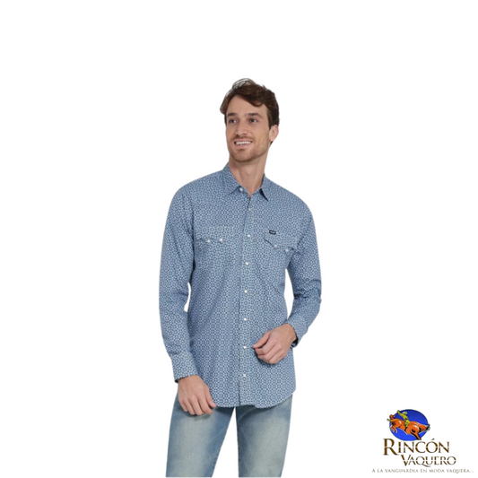 Camisa Vaquera Wrangler caballero 20 Extreme Slim Manga Larga 886