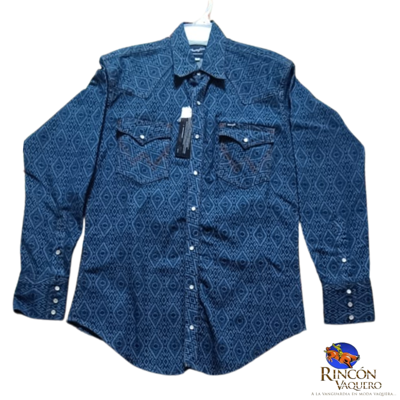 Camisa Vaquera Wrangler caballero 20 Extreme Slim Manga Larga 490