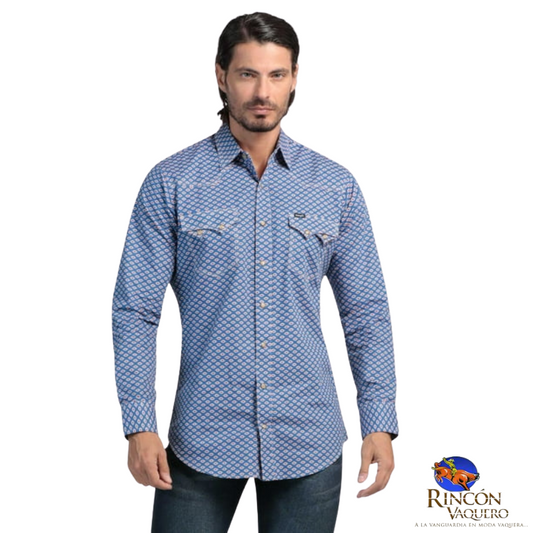 Camisa Vaquera Wrangler caballero 20 Extreme Slim Manga Larga 914