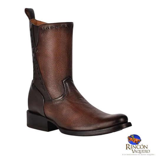 Bota de caballero en piel genuina de venado