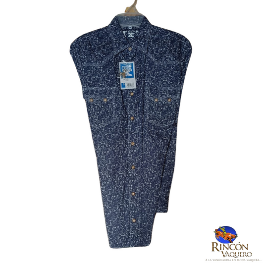Camisa vaquera Wrangler caballero regular manga larga 723
