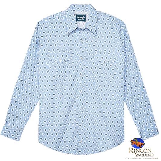 Camisa Vaquera Wrangler caballero 20 Extreme Slim Manga Larga 820
