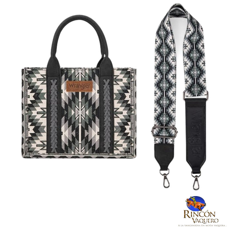 Bolsa Mini Wrangler Retro  Azteca Negro