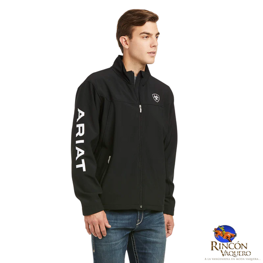 Chamarra Ariat New Team Softshell Negro