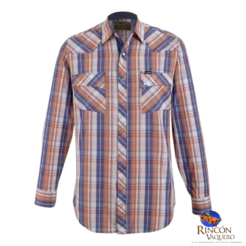 Camisa Wrangler caballero slim-fit manga larga G12