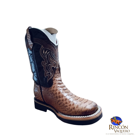 Bota para niño con diseño de pitón