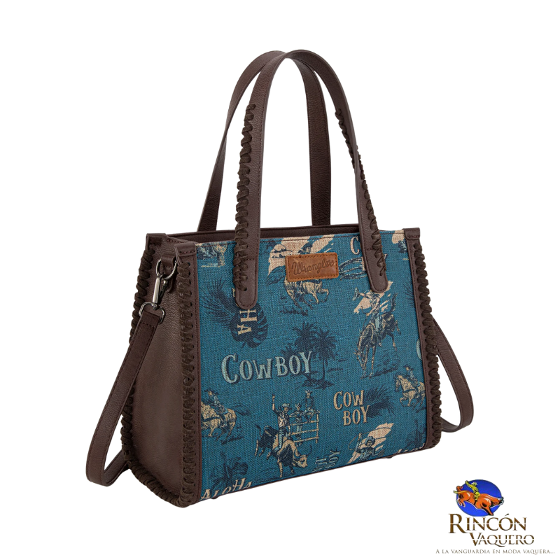 Bolsa Wrangler Cowboy Print Jean