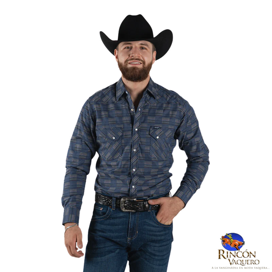 Camisa Vaquera Wrangler caballero Retro Slim Manga Larga 521