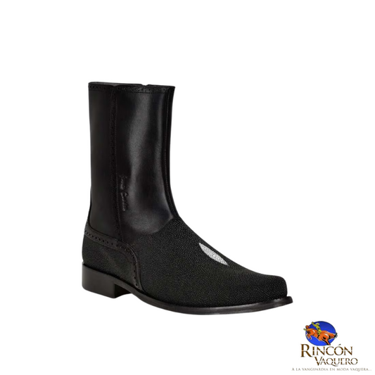 Bota de vestir en piel genuina de mantarraya para caballero