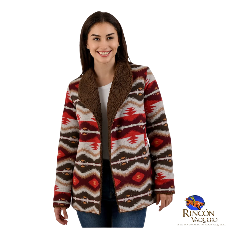 Cardigan Wrangler estampado  para dama Original