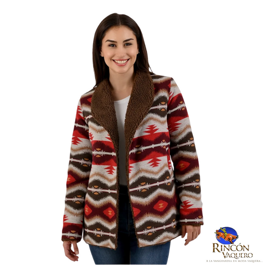 Cardigan Wrangler estampado  para dama Original