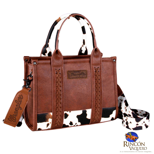 Bolsa Wrangler Huella de vaca café