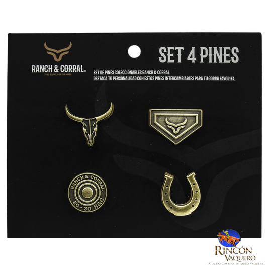 Set 4 Pines Conmemorativos Ranch Corral 11