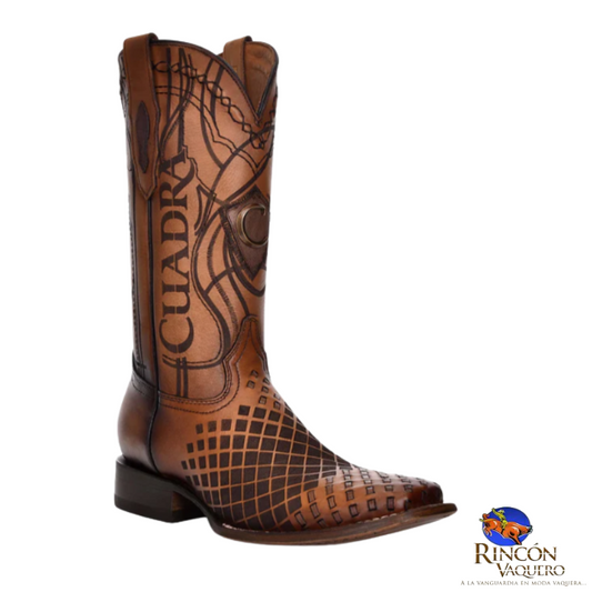 Bota para caballero en piel genuina de res