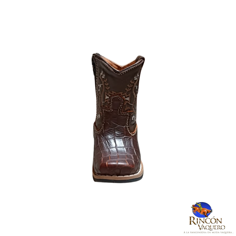 Bota para niño con grabado de cocodrilo