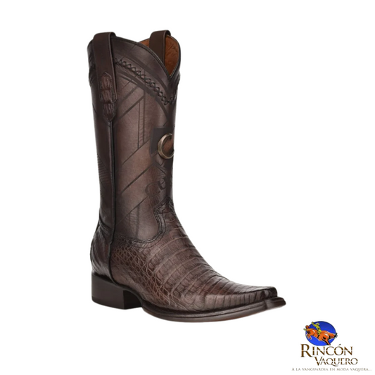 Bota tradicional en piel genuina de fuscus para caballero
