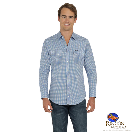 Camisa Vaquera Wrangler caballero 20 Extreme Slim Manga Larga 815