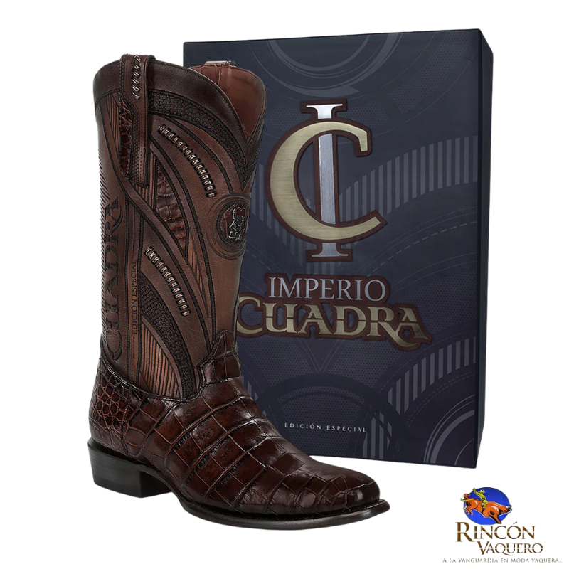 Bota vaquera para caballero edición especial en piel genuina de Alligator