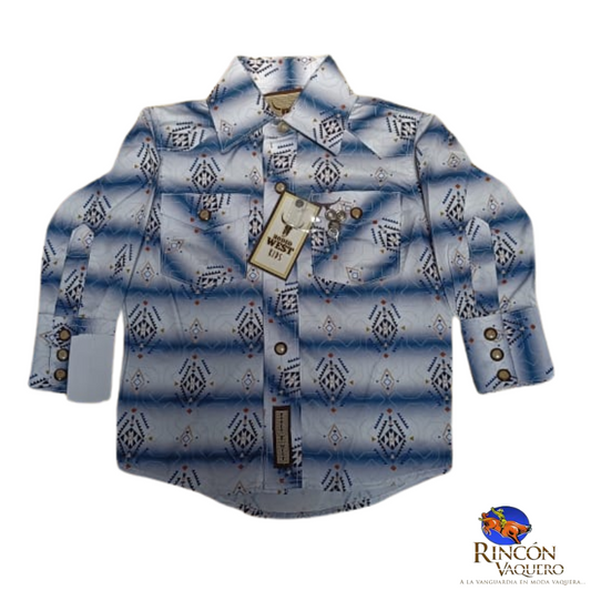 Camisa vaquera Rodeo West para niño