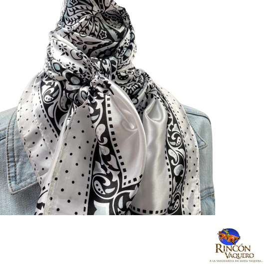 Mascada Rodeo West Polka Dot y Paisley  para dama