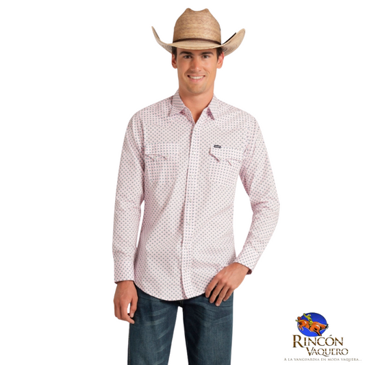 Camisa Vaquera Wrangler caballero Retro Slim Manga Larga 761