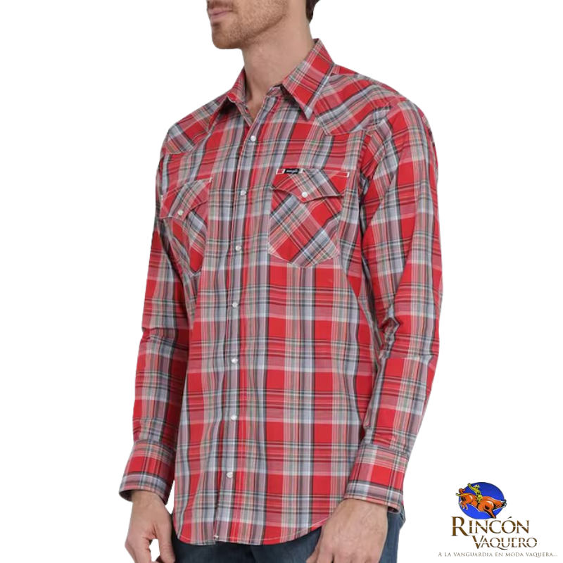 Camisa vaquera caballero regular manga larga 418