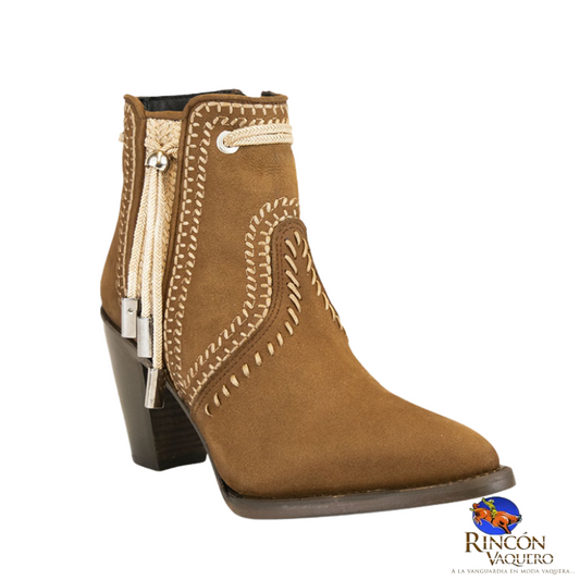 Botin para dama en piel genuina