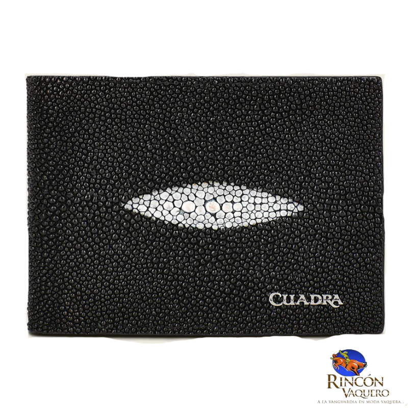 Cartera Caballero Cuadra Mantarraya Negro