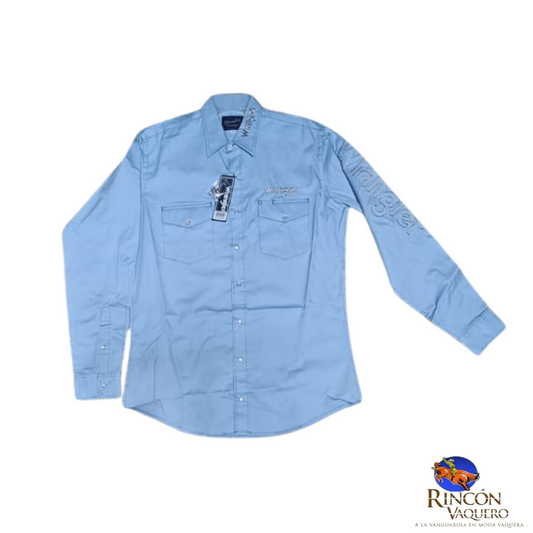 Camisa Vaquera Wrangler caballero 20 Extreme Slim Manga Larga 797