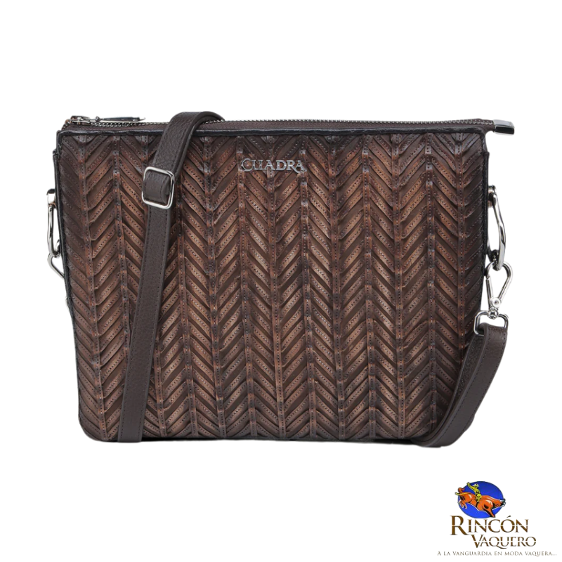 Bolsa Cuadra Res Natural Chocolate Dama