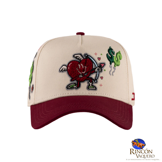 Gorra JC Hats Money Love Beige Red