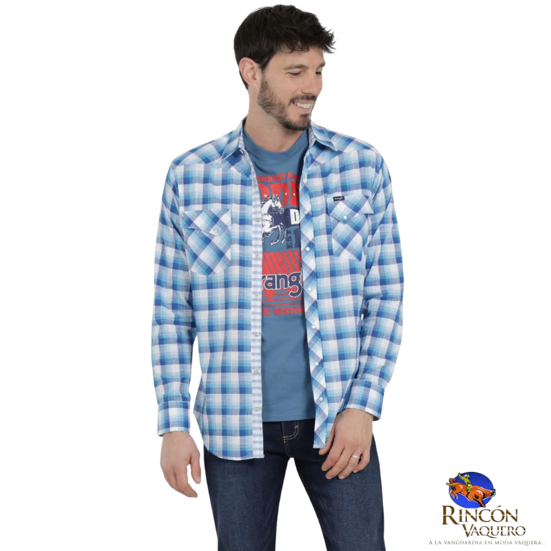 Camisa Vaquera Wrangler caballero Retro Slim Manga Larga 511