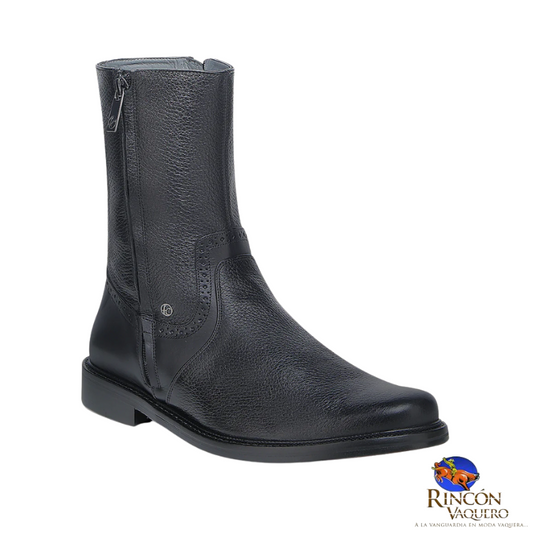 Bota de vestir en piel genuina de venado para caballero