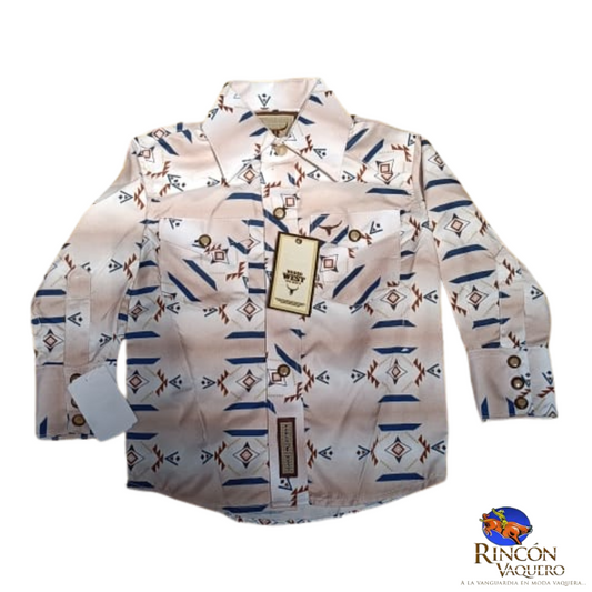 Camisa vaquera Rodeo West para niño