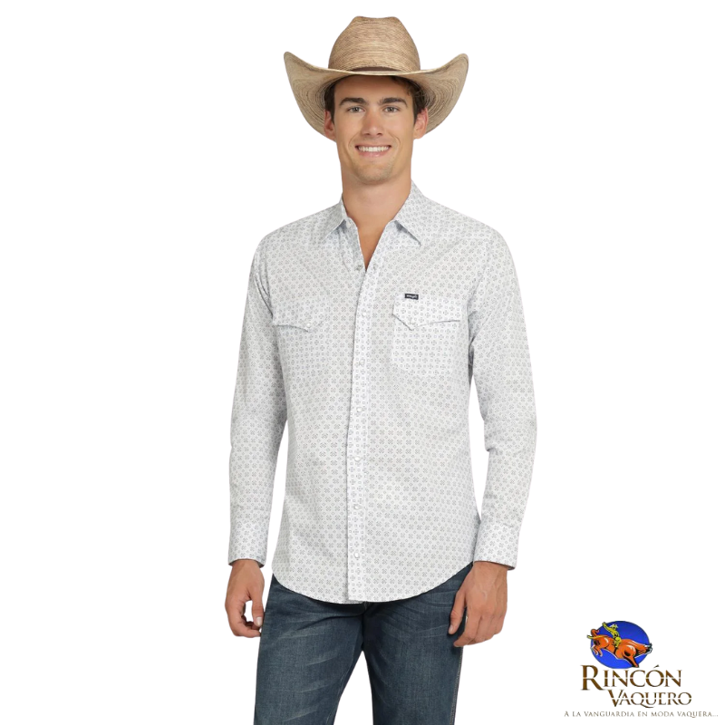 Camisa Vaquera Wrangler caballero 20 Extreme Slim Manga Larga 819