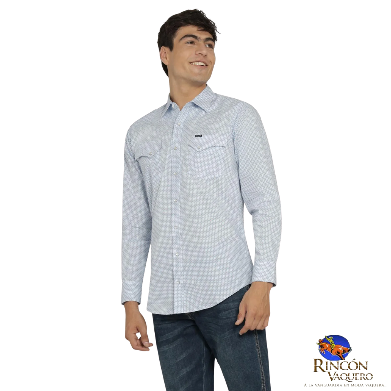 Camisa Vaquera Wrangler caballero 20 Extreme Slim Manga Larga 817